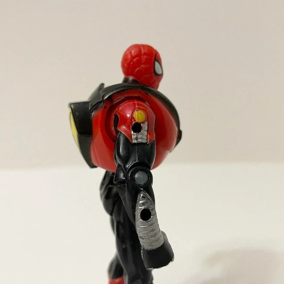 Vtg 1996 Toy Biz Techno  Wars Radioactive Spider Armor Spider Man Action Figure - Picture 11 of 16